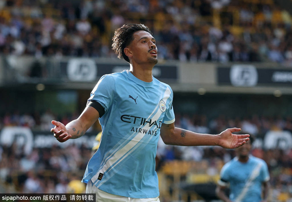 五大联赛冠军_英超-哈兰德双响赖因德斯传射建功 曼城4-0狼队暂登顶